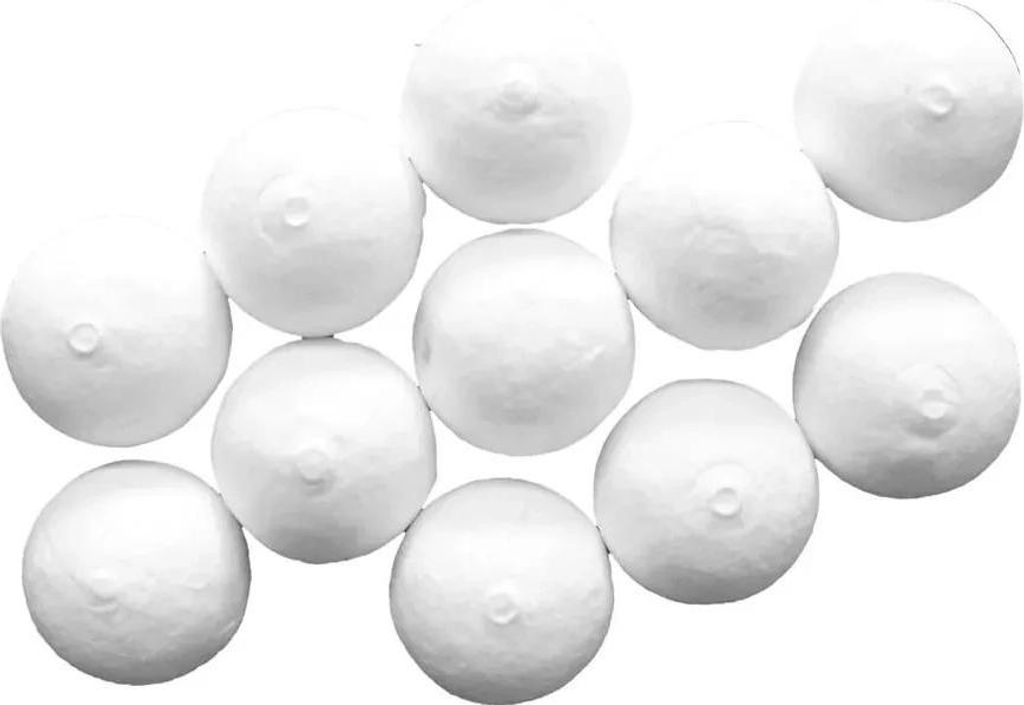 Papierkugeln 10er-Pack, weiß