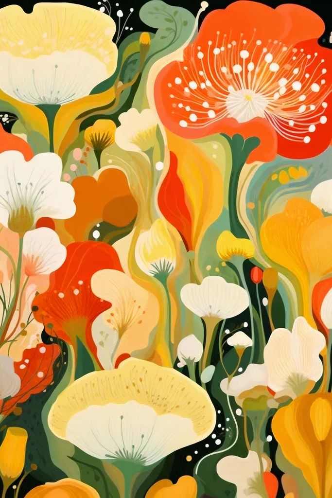 Plakat 30x45cm Blumenparadies