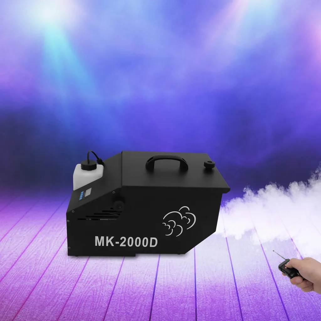 Machine à fumée 1200W avec écran LCD et télécommande pour DJ Disco