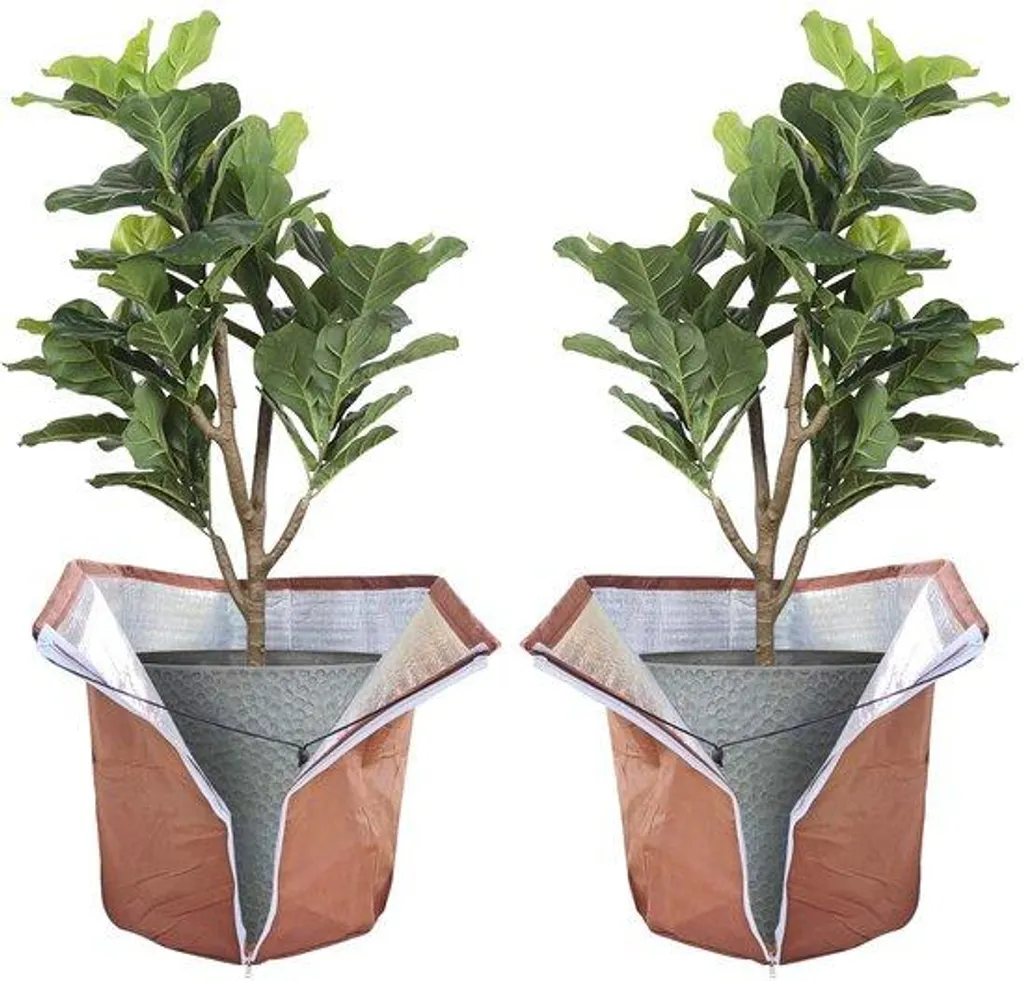 Anti-Gel pour Plantes : Lot de 2 Protections Thermiques 40x40 cm Efficaces