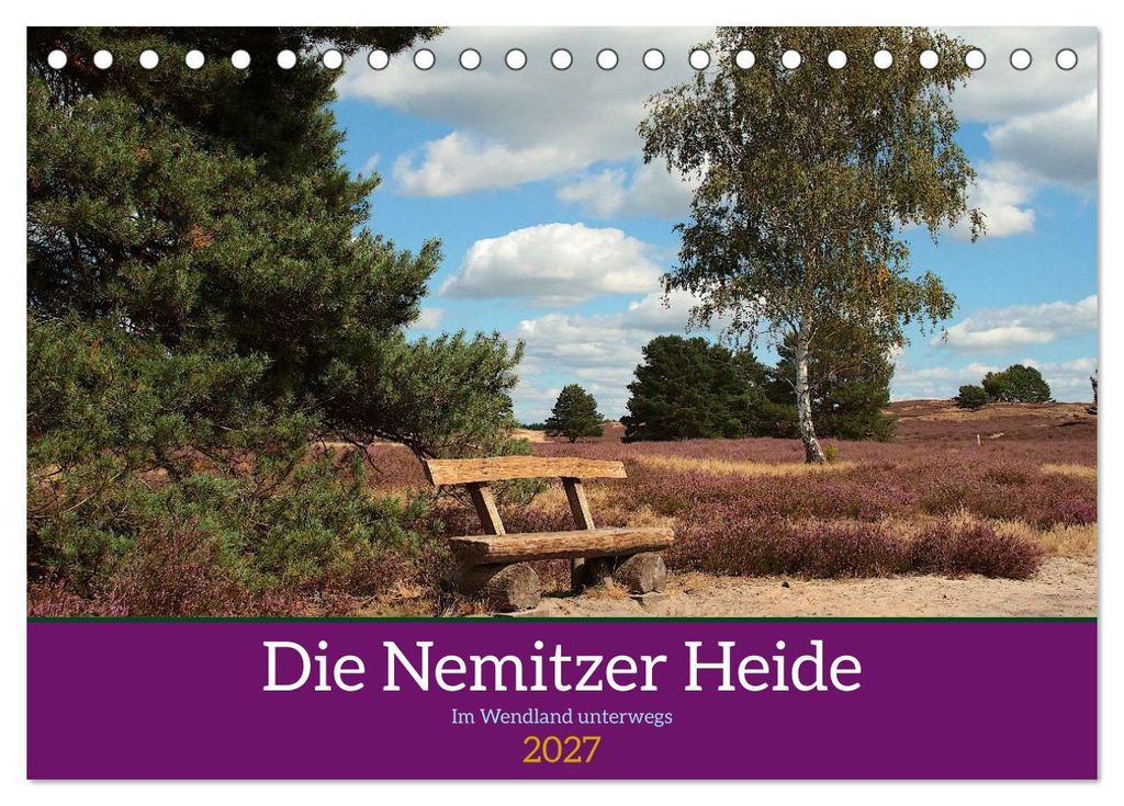 Die Nemitzer Heide - Im Wendland unterwegs (Tischkalender 2027 DIN A5 quer), CALVENDO Monatskalender
