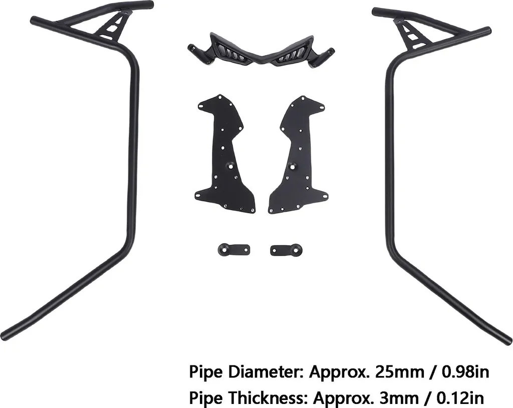 Crash Bar Heavy Duty Nmax 155 2025 Acier Carbone Haute Résistance