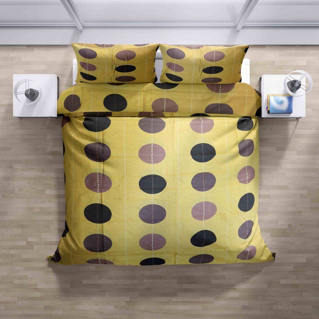 Top textil Bettwäsche aus Baumwolle Gelb Räder
