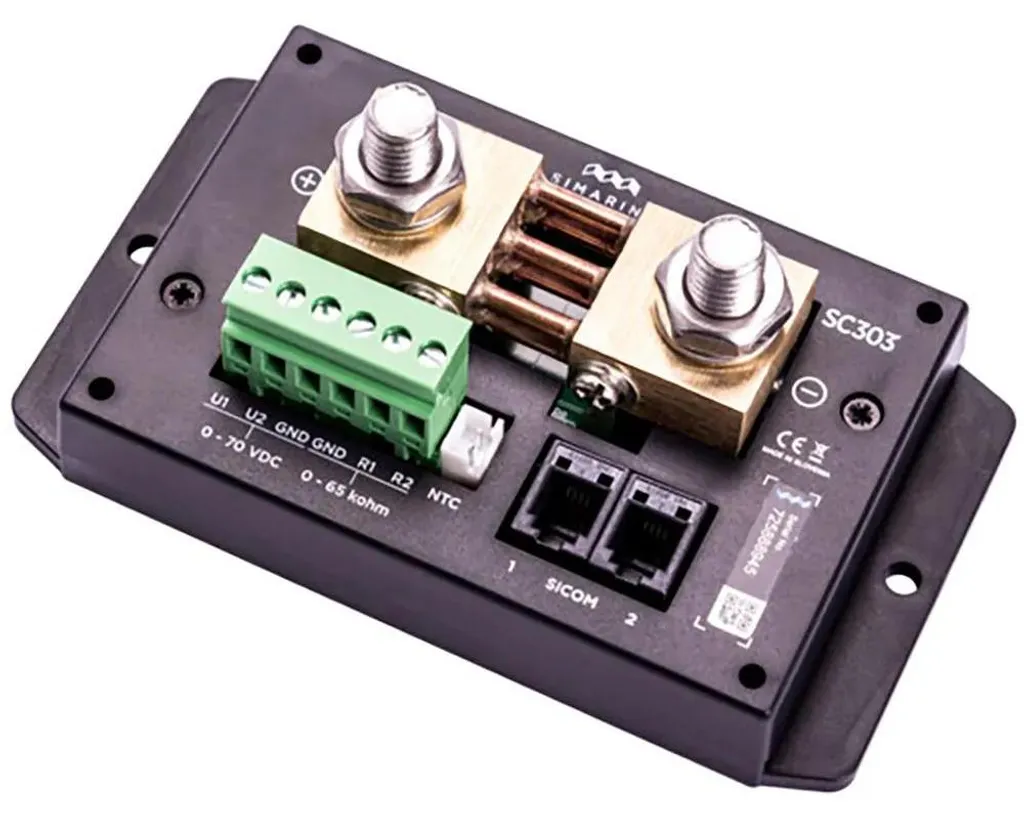 Module Simarine SC303 Shunt 300A Noir Haute Précision pour Van et Bateau