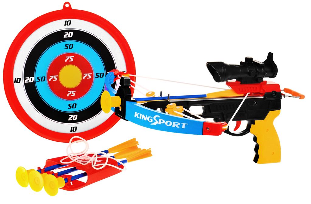 zestaw sportowy KUSZA + KOŁCZAN ZE STRZAŁAMI + TARCZA mały Zdjęcie produktu 1