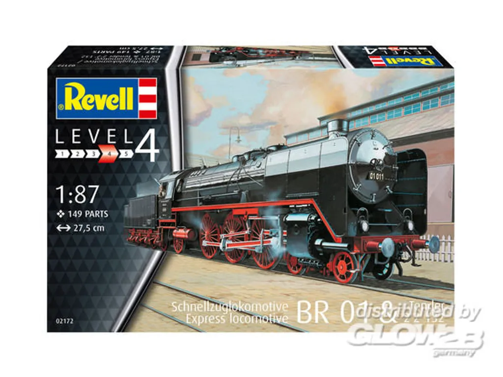 Maquette de Locomotive pour trains rapides BR 01 et Tender Revell - 3