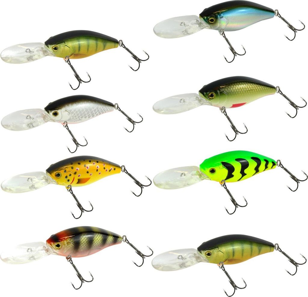 Seika Pro Wobbler Kobe 7cm 19g - Crankbait, Farbe:Fire Perch