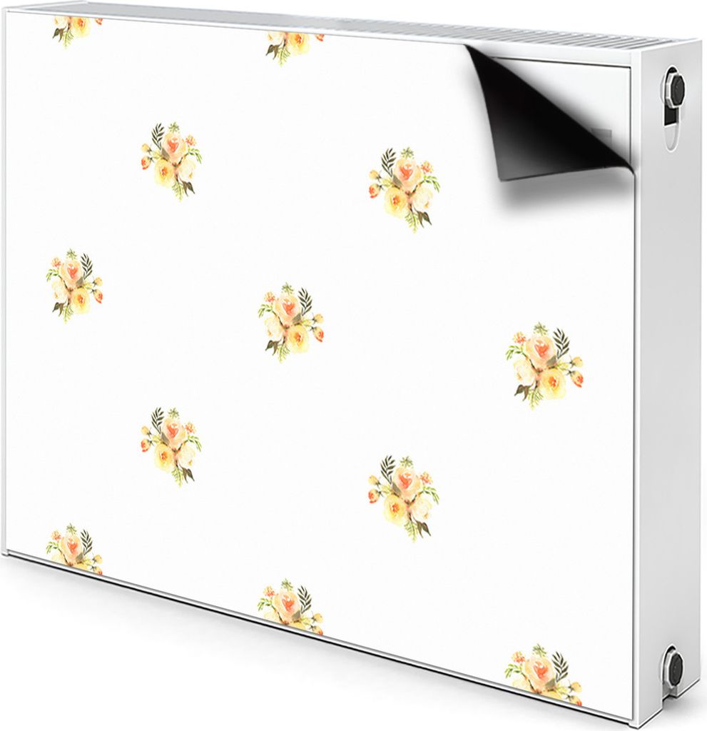 Magnet Heizkörperabdeckung Heizkörperverkleidung Verkleidung Abdeckung 80x60 cm - Mini, Blumensträuße