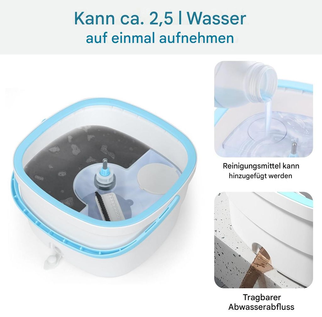 Bestnifly Wischmopp, Bodenwischer Set Mit 2 Mikrofa Produktbild-Vorschau 8