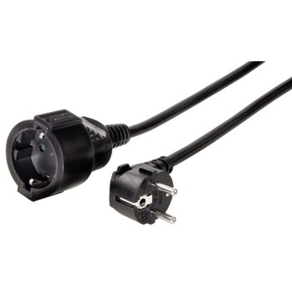 Hama "Profi" Extension Cable with Earth Contact, 2 m, black Produktbild 