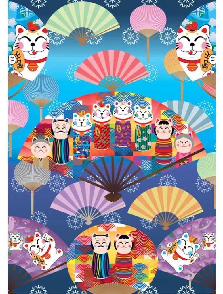 Yazz Puzzle Kokeshi World - 1000 Teile Puzzle Spielzeug