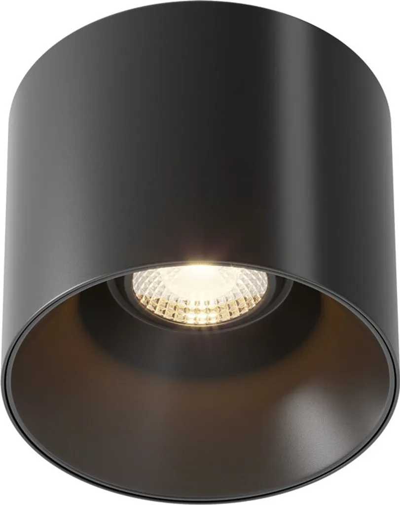 Plafonnier LED Maytoni ALFA Noir 25W Dimmable Blanc Chaud Design Chic