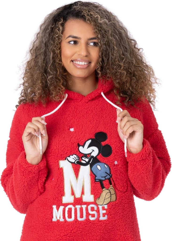 Mickey Mouse - Schlafanzug für Damen NS6999 (XL) (Rot) Produktbild 4