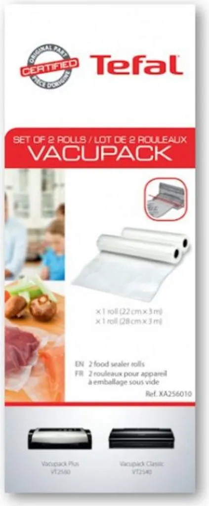 Rotoli Sottovuoto Tefal XA2560 - 2 Pezzi per Conservazione Professionale - 2