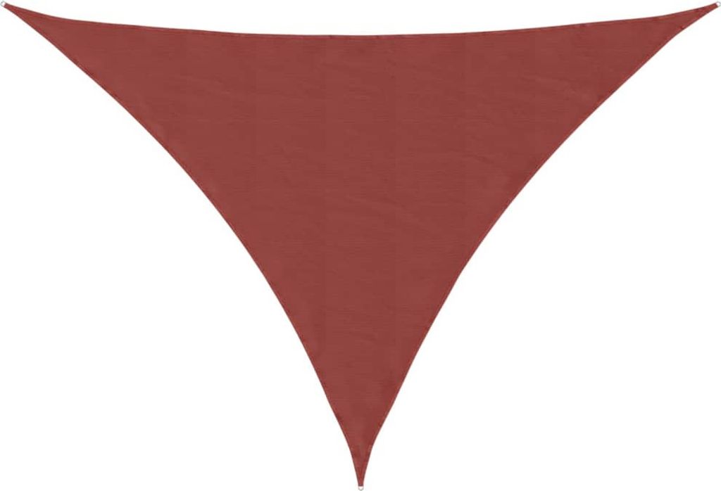 vidaXL Sonnensegel Oxford-Gewebe Dreieckig 4x5x6,4 m Terrakotta-Rot