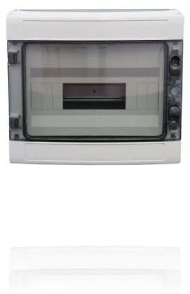 Coffret mural 12 modules IP65 standard avec volet gris 250x202x90 mm