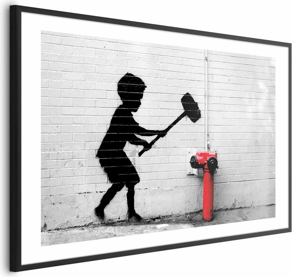 Posterpapier Poster - Destroy the Fire Hydrant 60x40 cm Streetart h-C-0104-ao-a