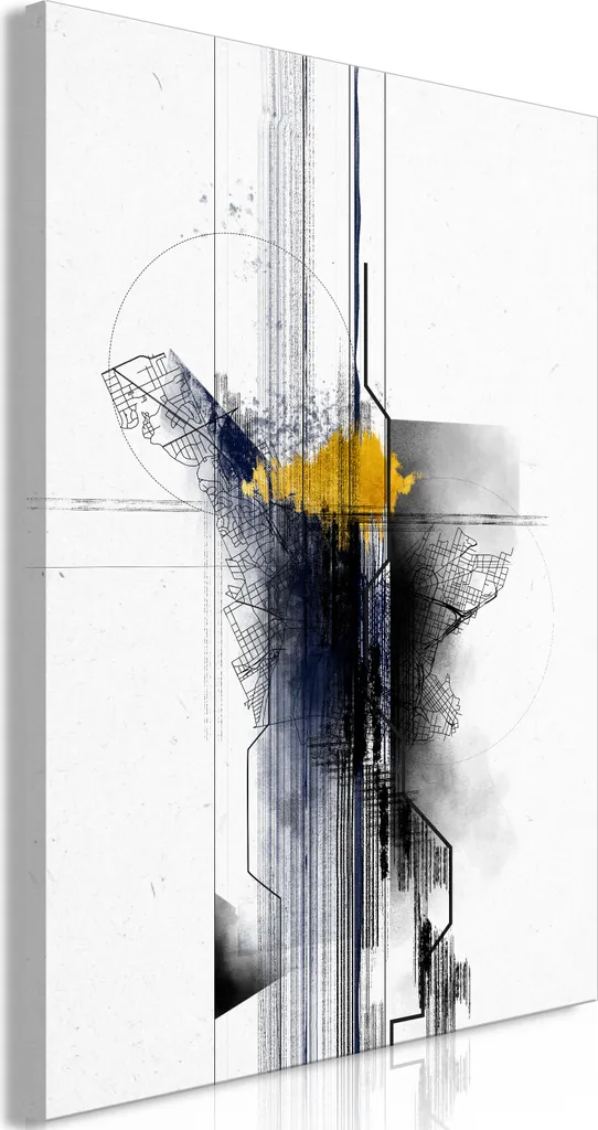 Quadro Astratto Moderno 60x90 - Viaggio Sentimentale - Arredo Luxury
