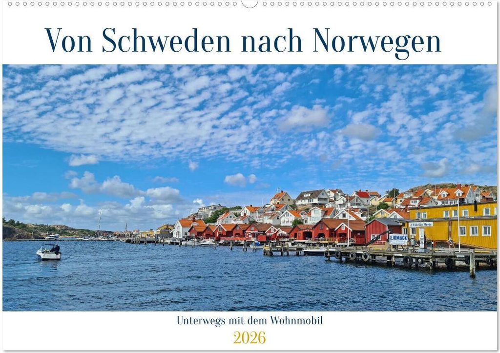 Von Schweden nach Norwegen mit dem Wohnmobil unterwegs (Wandkalender 2026 DIN A2 quer), CALVENDO Monatskalender