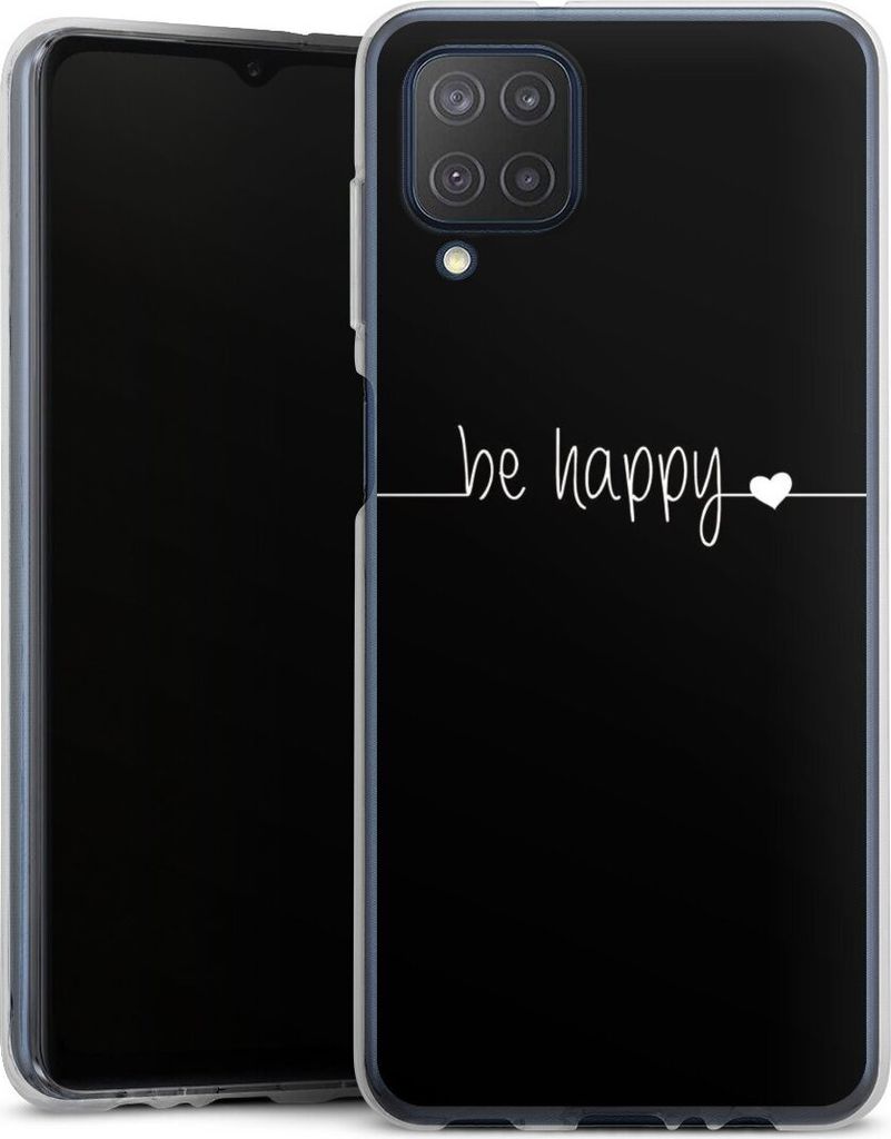 DeinDesign Handyhülle für Samsung Galaxy M12 Silikon Hülle Case Smartphone Schutzhülle Glück Sprüche Statement