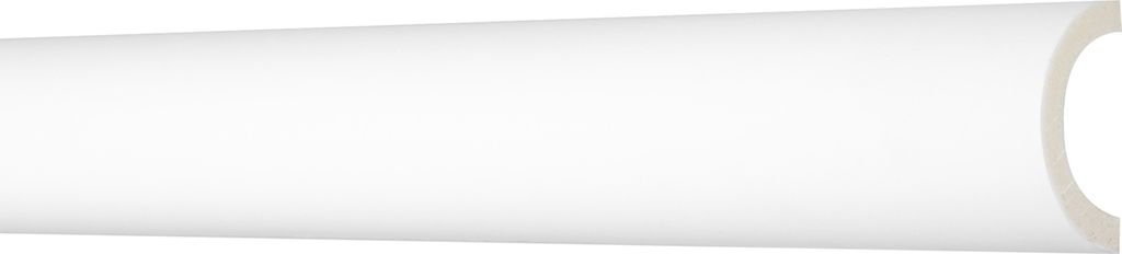 2 Meter Flachleiste 35x18mm - Stuckleiste aus Polyurethanglatt, weiß, stoßfest - AD370 Hexim Perfect Serie 1 - Flachleisten Wandleiste Deckenprofile