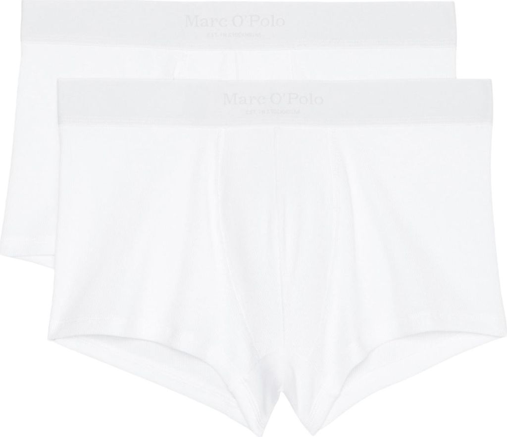 Marc O ́Polo Herren Trunk 2-Pack Iconic Rib - Weiss - Größe XXL