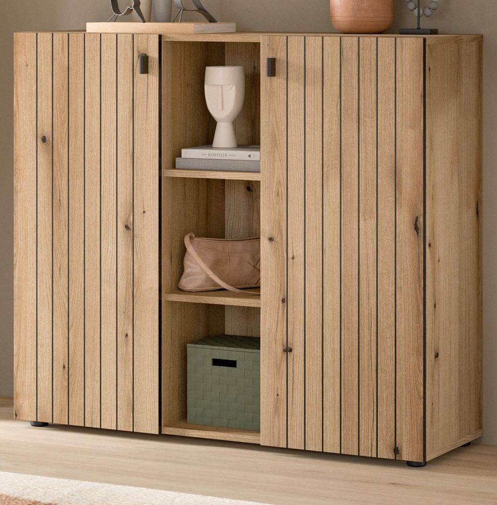Flurkommode "Loreno" in Evoke Eiche Schuhschrank 106 cm