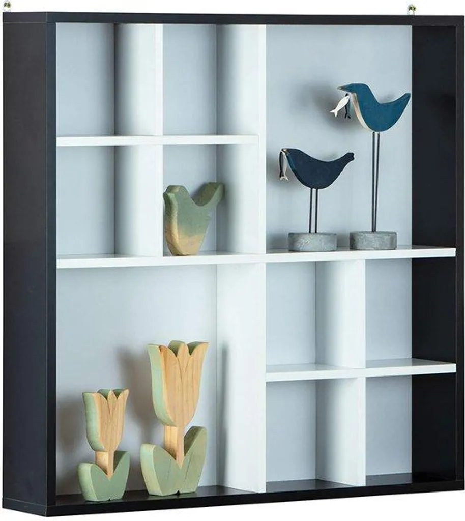 Petite Vitrine Murale Azomor avec Cadre Élégant et Vitre de Protection