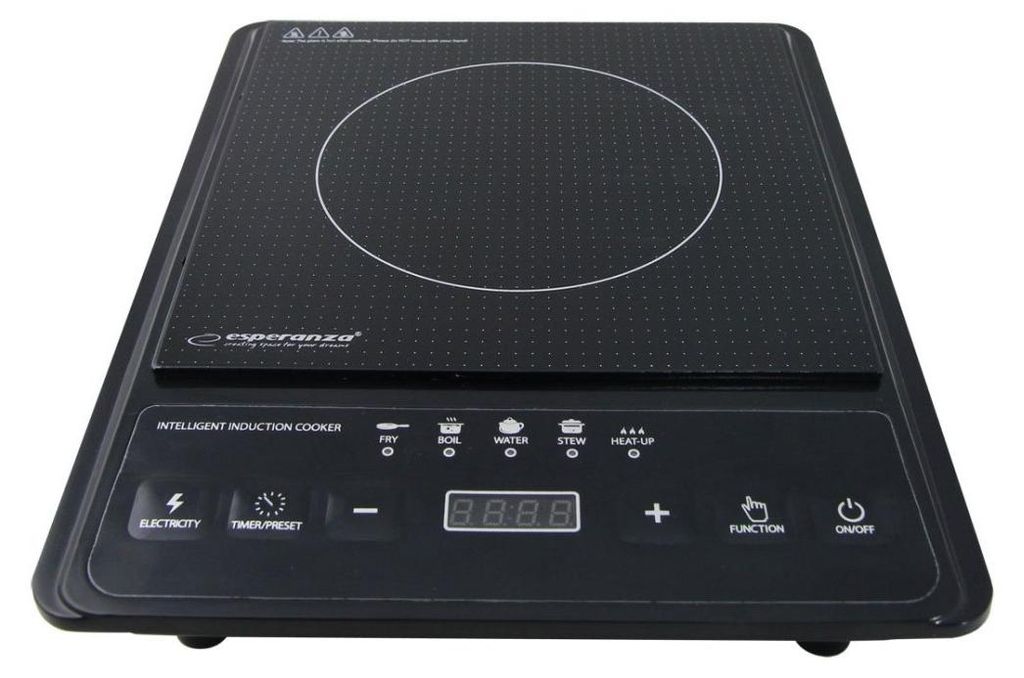 Esperanza EKH011 Schwarzer Induktionsherd Produktbild 