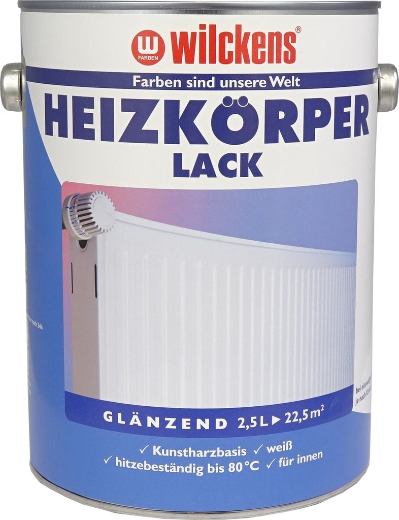 Wilckens Heizkörperlack Weiß glänzend 0,375l 10891000030 Produktbild 2