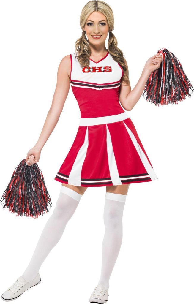 Cheerleaderin Kostüm für Damen XS