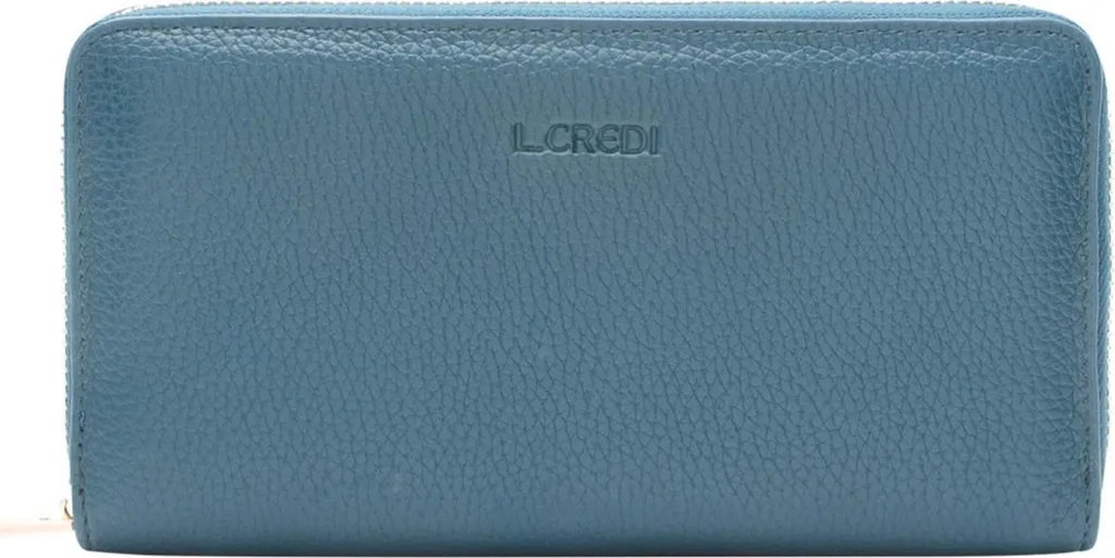 Portefeuille Femme L.CREDI Raphi Bleu : Idéal pour Ranger toutes vos Cartes