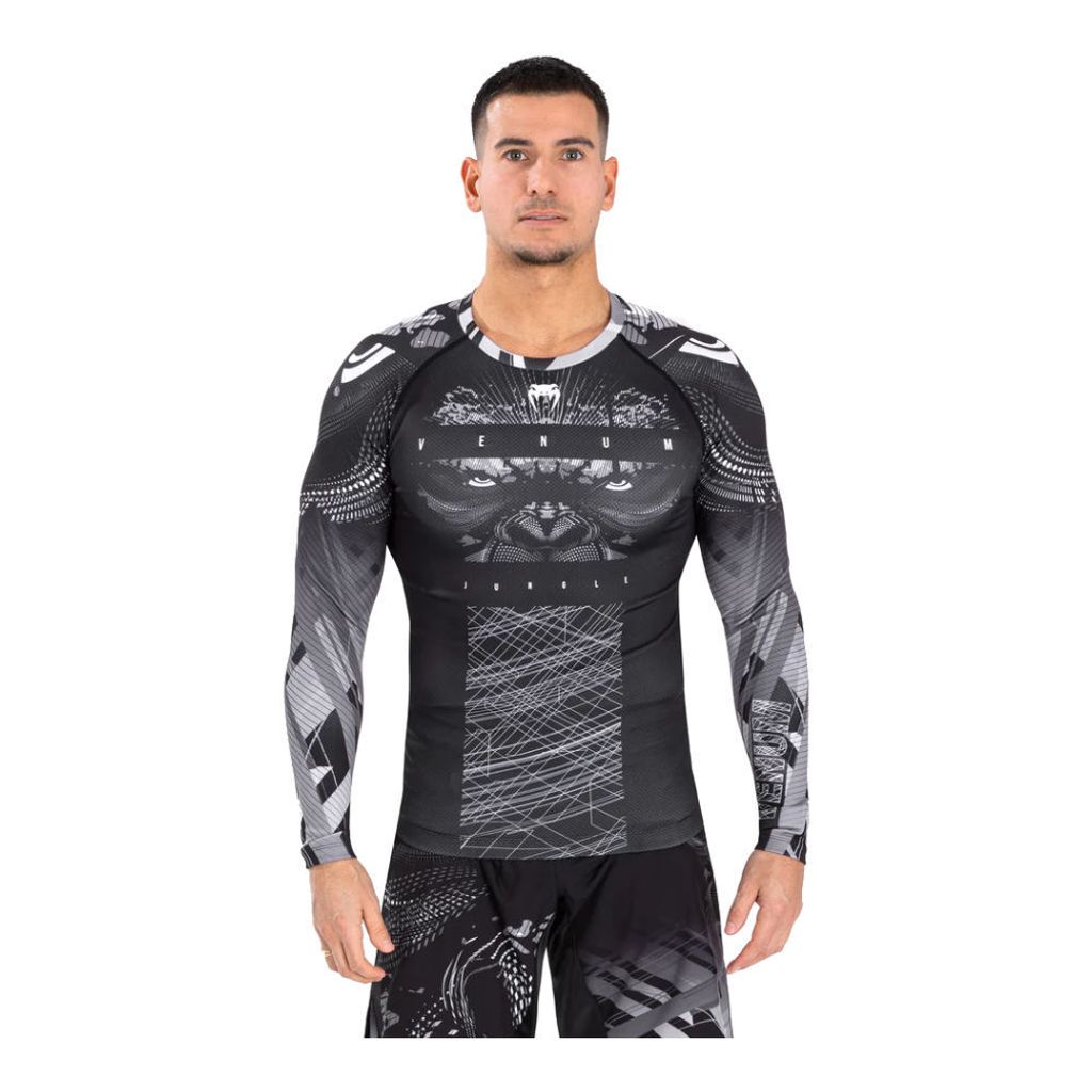 Venum Gorilla Jungle Rashguard LS Schwarz Gre XL