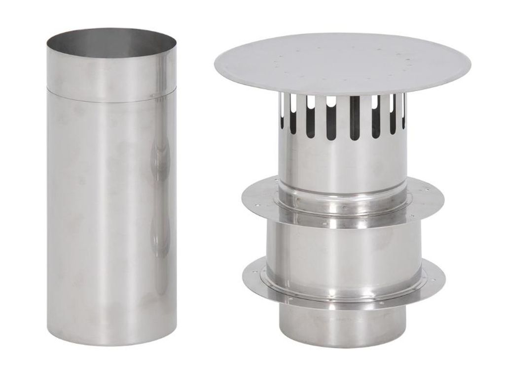 Abgasrohr Schornsteinrohr Satz (Dachdurchfürung) 90 mm für der TTulpe Indoor B-6 THEFLU008
