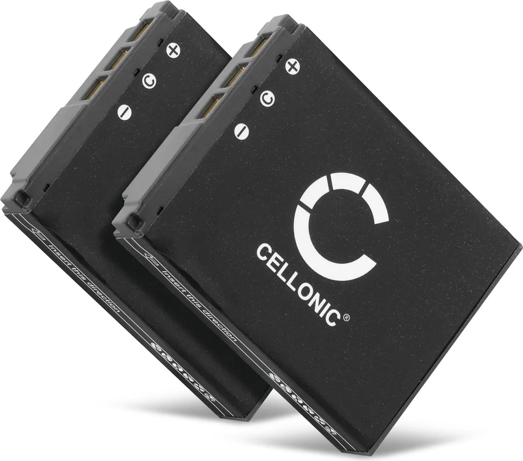 CELLONIC, Batteria per Fotocamera, compatibile con Sony Cyber-shot DSC-P150, DSC-P200, DSC-P100 (3.7V, 1000mAh) 2 Pezzi