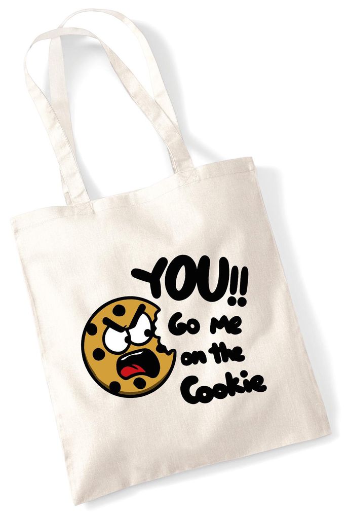Huuraa Jutebeutel You go me on the Cookie Keks 10 Liter Natural Baumwolle Tasche Geschenkidee
