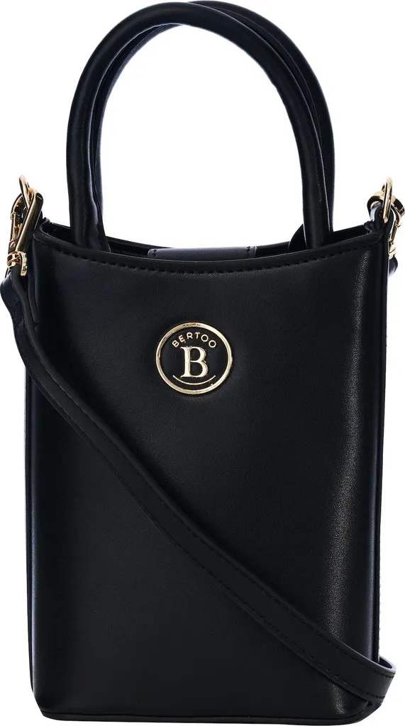 Borsa da donna BERTOO Francesca nera tinta unita