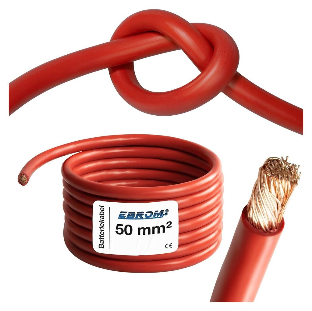 EBROM Batteriekabel hochflexibel Hi-Flex (Hi Flex) 50mm2 Produktbild 