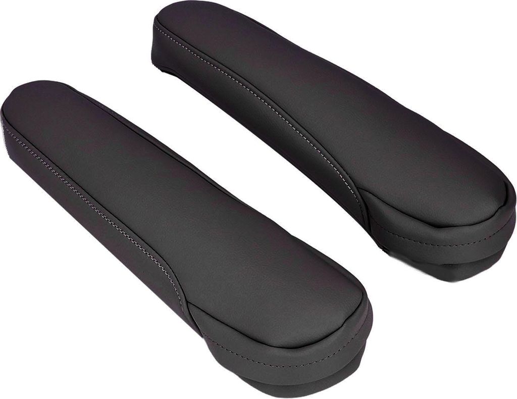2 Stück Sitzarmlehnenbezug Leder Autoinnenausstattung Ersatz für Odyssey 2004-2014Schwarz