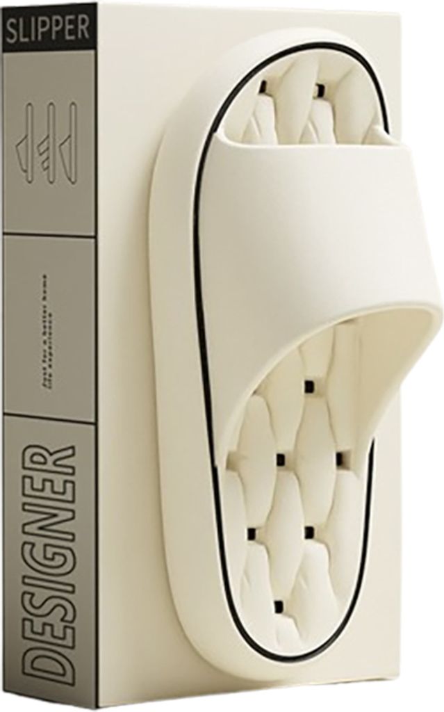 INF Bequeme Uni Anti-Rutsch EVA Badezimmer Duschschuhe Weiß 37-38