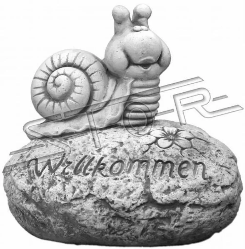 Figurine Escargot Welcome pour Entrée Maison et Décoration de Terrasse