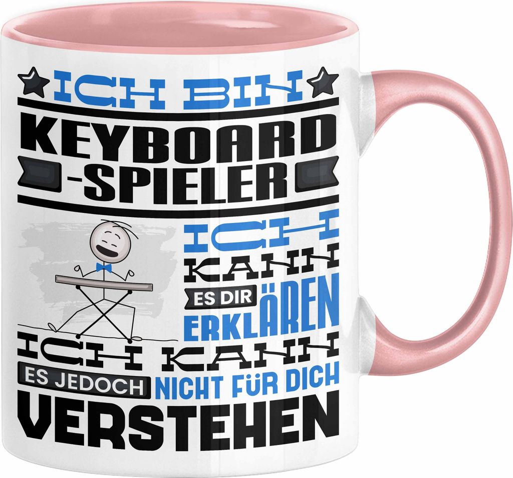 Keyboard-Spieler Geschenk Tasse Geschenkidee für Keyboard-Spieler Geburtstag Lustig Ich Bin Keyboard-Spieler Ich Kann Es Dir Erklären Aber Nicht ...