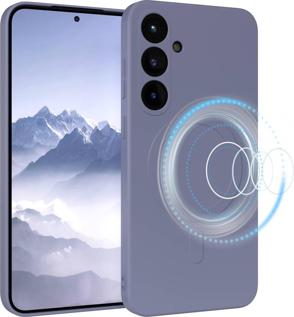 EAZY CASE - Silikonhülle magnetisch für Samsung Galaxy S25 Plus, Hülle Silikon, weich stoßfeste Magnet Handyhülle, Schutzhülle mit Kameraschu...