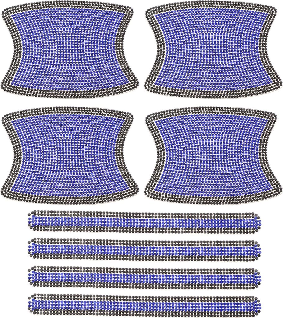 Türgriff-Kratzschutz Anti-Kratz 8x10cm Auto Türgriff-Schutzfolie Blau, Schwarz 1 Set