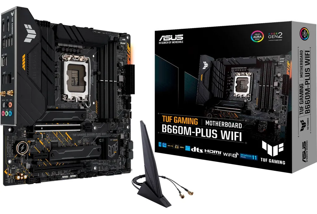 ASUS TUF GAMING B660M-PLUS WIFI avec WiFi 6 et DDR5 pour Socket 1700