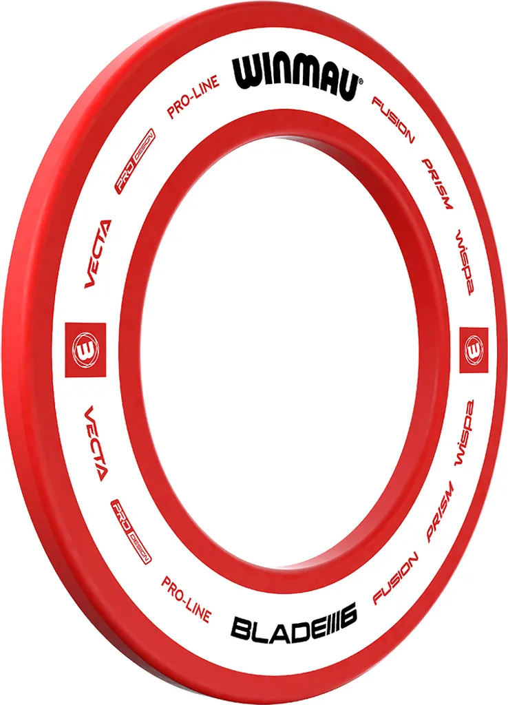 Contour de Cible de Fléchettes Winmau Pro-Line 2.0 Rouge pour Intérieur
