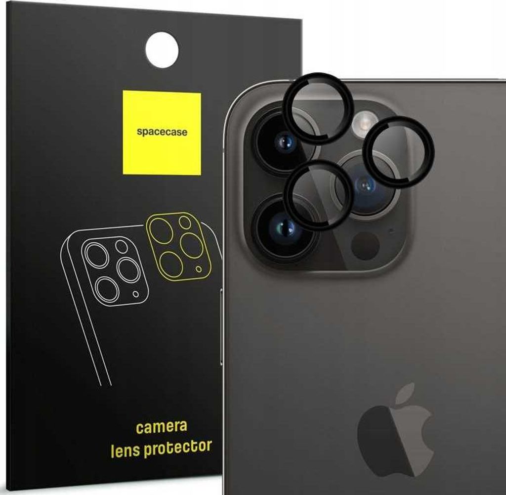 Spacecase Kamera-Ring iPhone 13 Pro/Pro Max schwarz