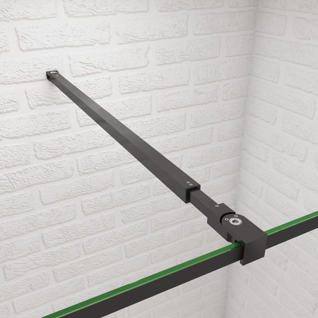730-1200mm(rund & einstellbar)Schwwarze Haltestange für Produktbild 