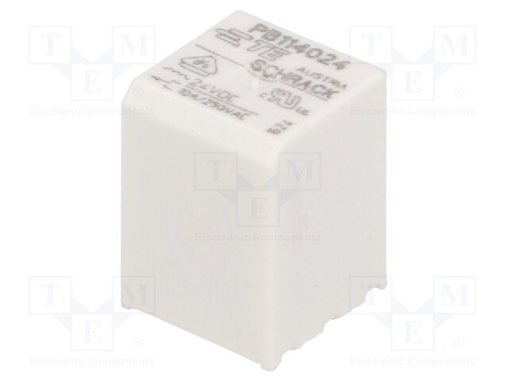 1x Relais: elektromagnetisch 10A/250VAC USpule : 24VDC 10A 9-1415029-1 Elektroma