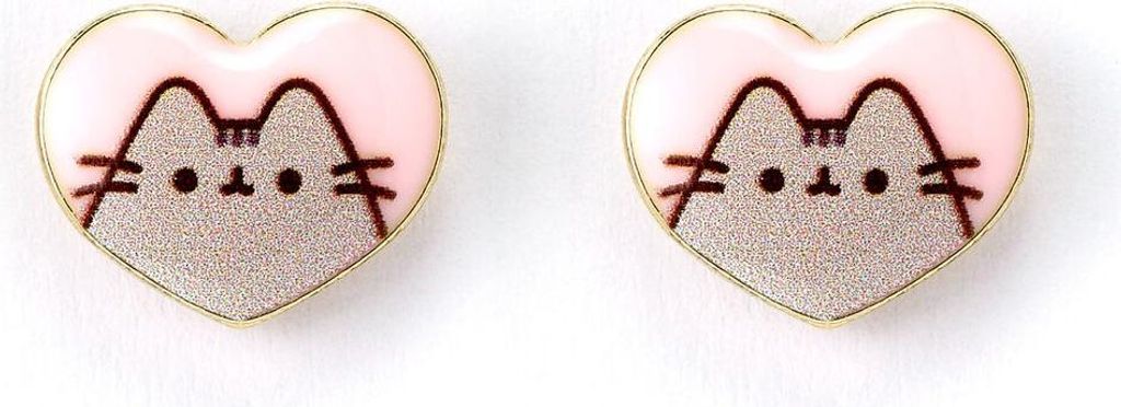 Pusheen Heart Kolczyki - Oficjalny Produkt The Carat Shop, Zdjęcie produktu 